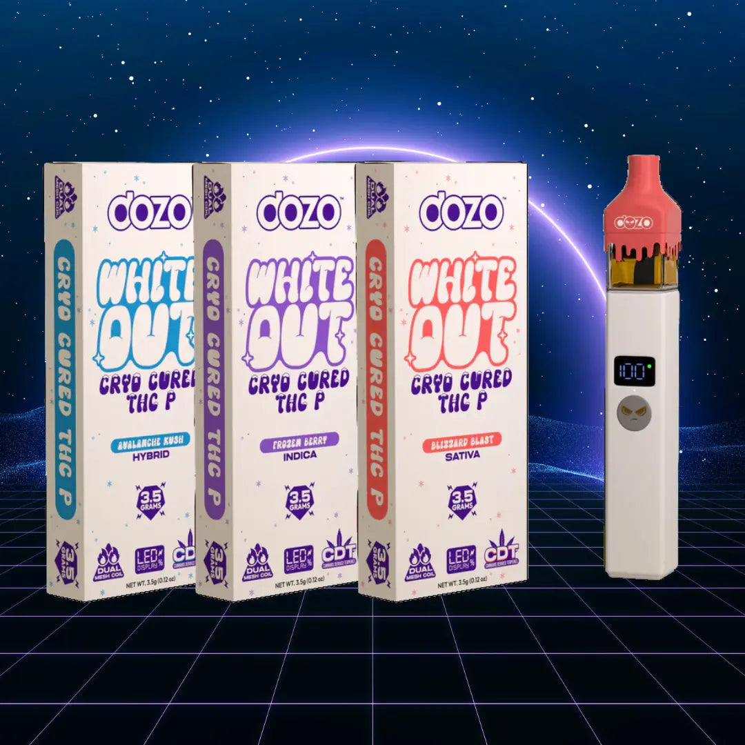 DONT TRIP DOZO WHITE OUT CRYO CURED THCP 3.5GM DISPOSABLE DOZO