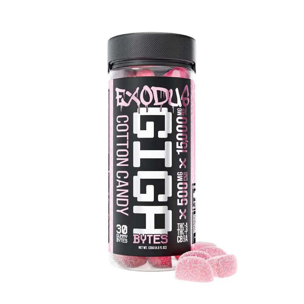 Exodus CB9A + THCP + THCA Gigabyte Gummies, 30CT, 15,000mg Exodus