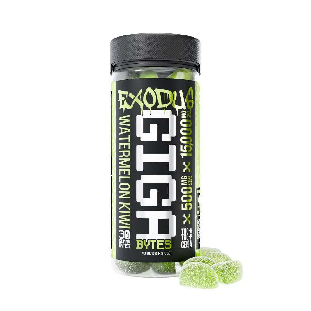 Exodus CB9A + THCP + THCA Gigabyte Gummies, 30CT, 15,000mg Exodus