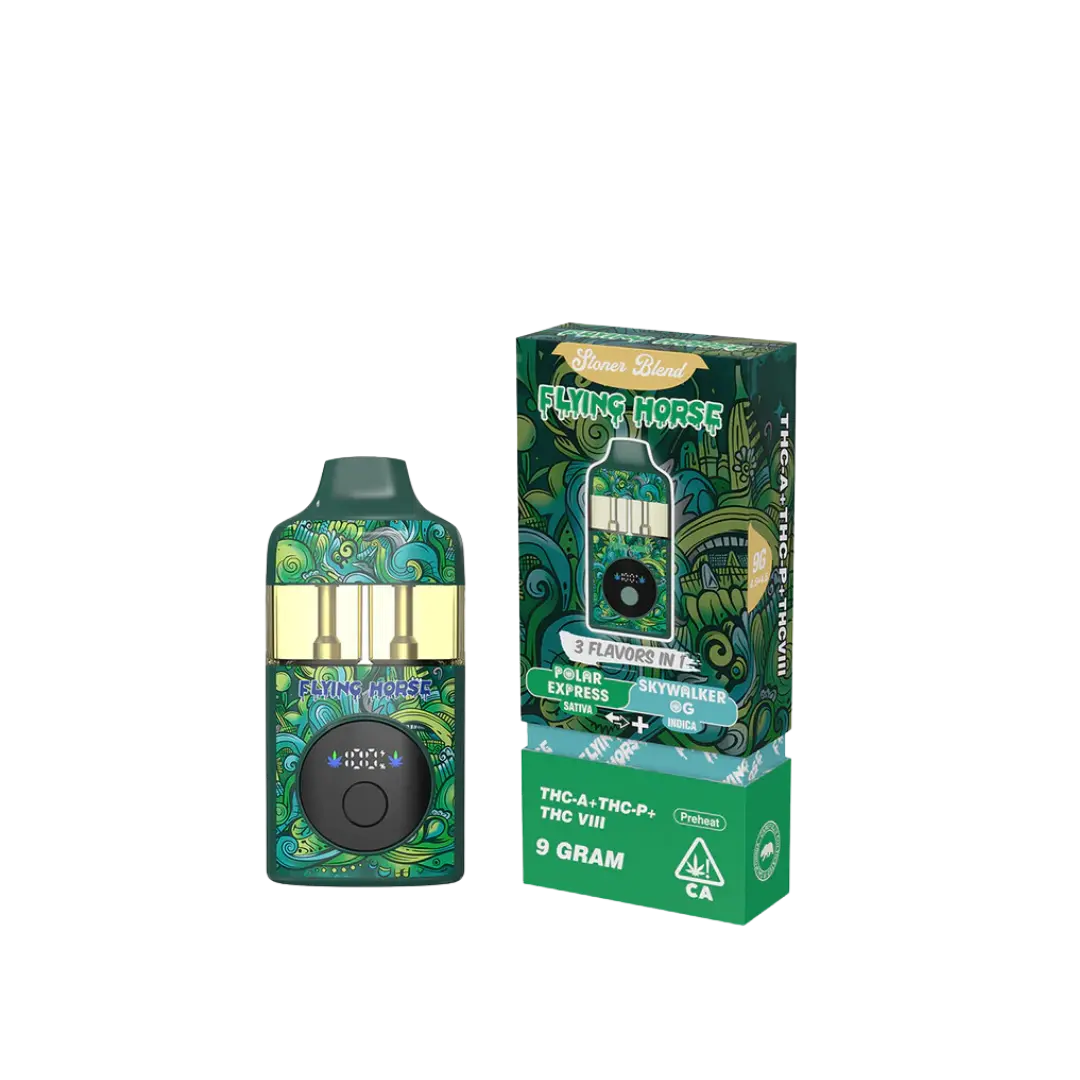 FLYING HORSE 9GM THC-A 3 IN 1 FLAV DISPOSABLE FLYING HORSE