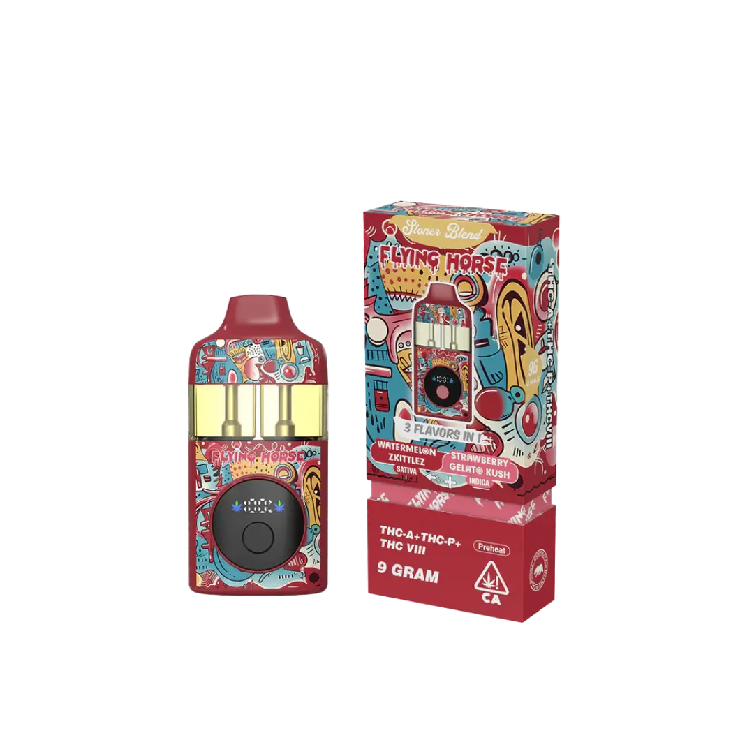 FLYING HORSE 9GM THC-A 3 IN 1 FLAV DISPOSABLE FLYING HORSE