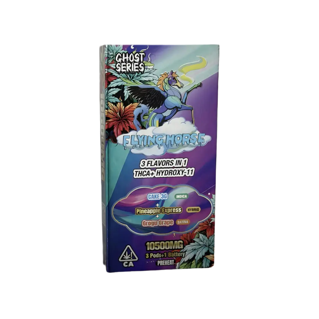 FLYING HORSE GHOST SERIES 10.5GM 3 FLAVOURS IN 1 3.5GM/PC DISPOSABLE FLYING HORSE