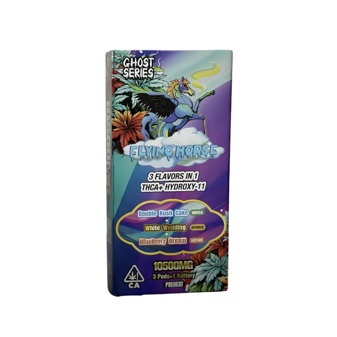 FLYING HORSE GHOST SERIES 10.5GM 3 FLAVOURS IN 1 3.5GM/PC DISPOSABLE FLYING HORSE