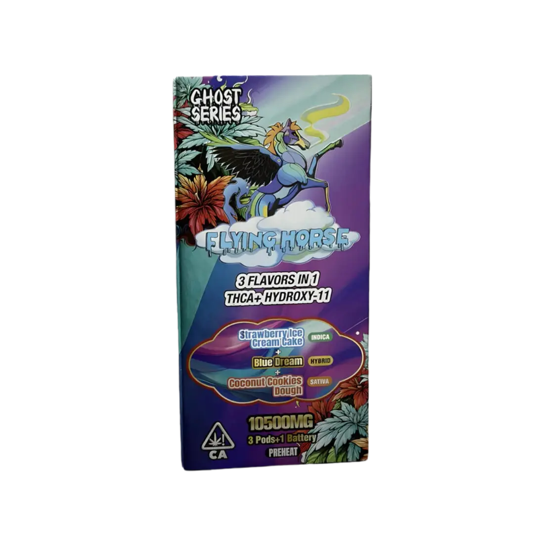 FLYING HORSE GHOST SERIES 10.5GM 3 FLAVOURS IN 1 3.5GM/PC DISPOSABLE FLYING HORSE