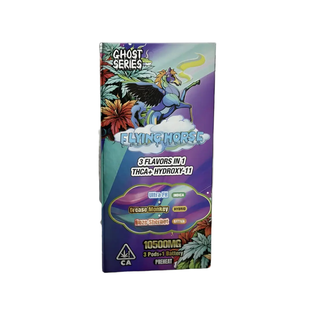 FLYING HORSE GHOST SERIES 10.5GM 3 FLAVOURS IN 1 3.5GM/PC DISPOSABLE FLYING HORSE