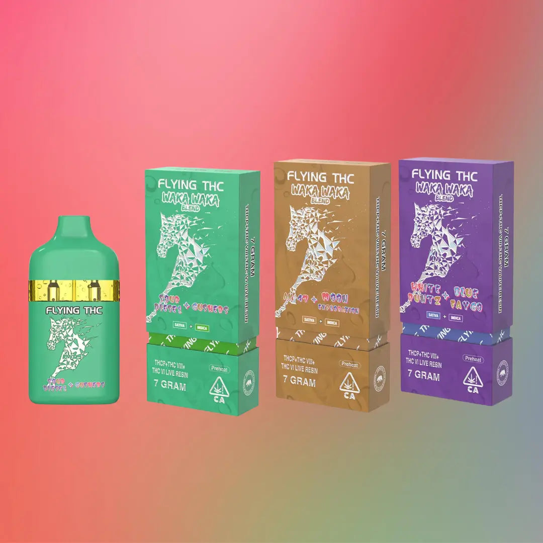FLYING THC WAKA WAKA BLEND 7GM THCP 3 IN 1 FLAV DISPOSABLE FLYING HORSE