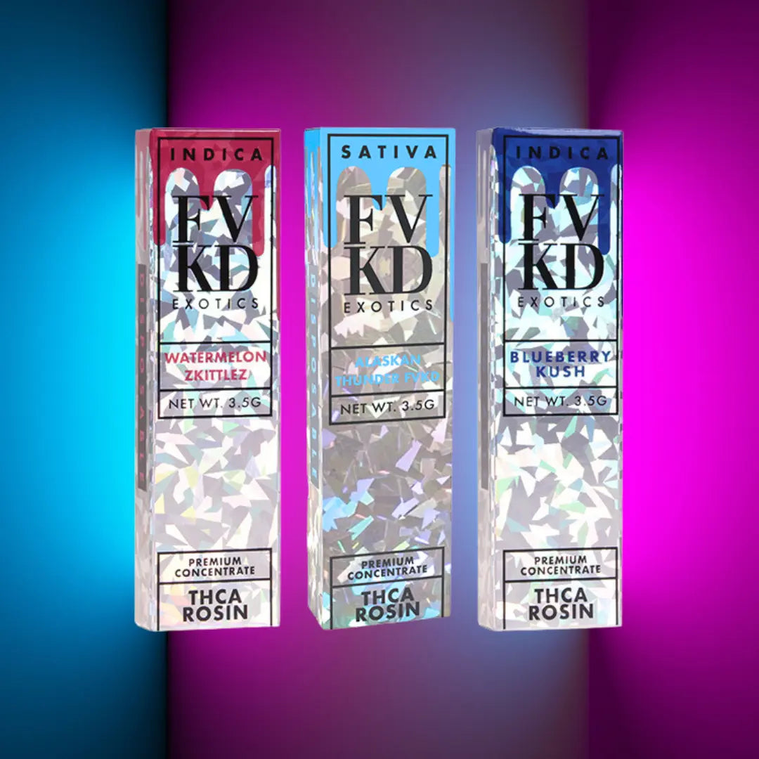 FVKD EXOTICS THCA ROSIN 3.5GM DISPOSABLE FVKD