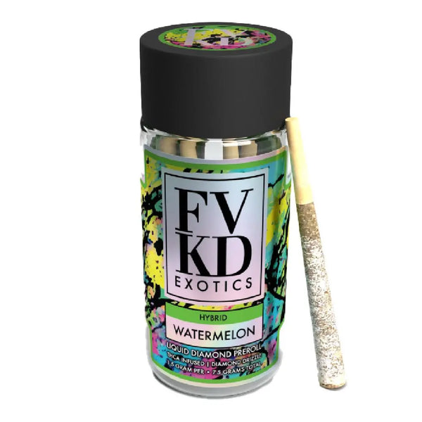 FVKD THCA Liquid Diamond Prerolls, 5CT, 7.5 g FVKD