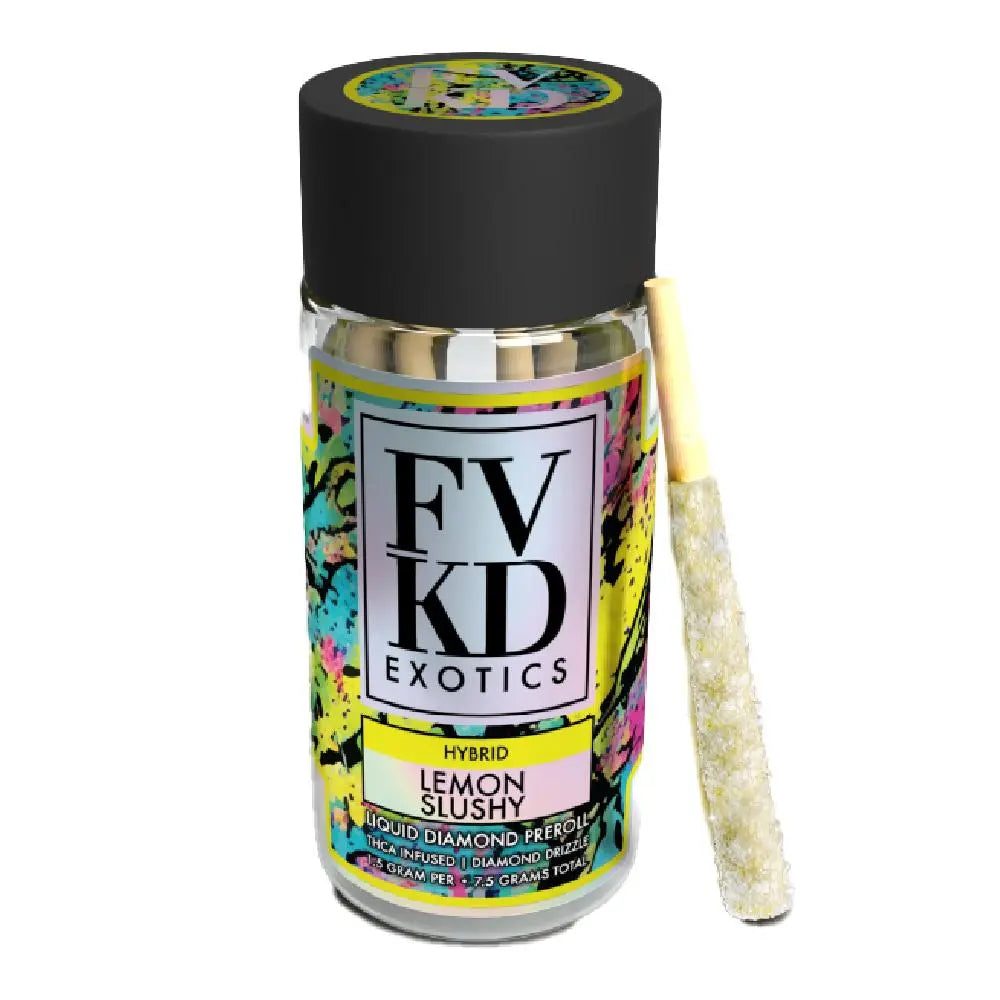 FVKD THCA Liquid Diamond Prerolls, 5CT, 7.5 g FVKD