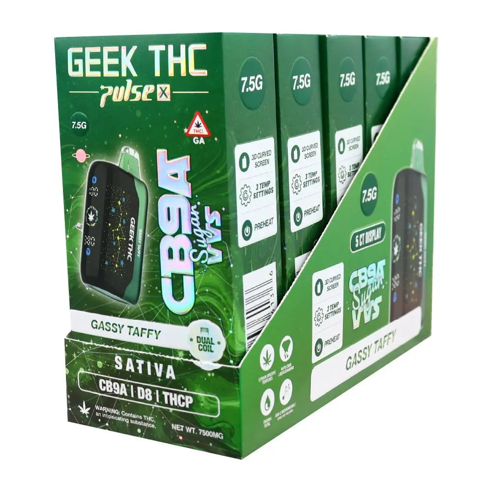 GEEK THC PULSE X 7.5GM CB9A + THCP DISPOSABLE GEEK THC