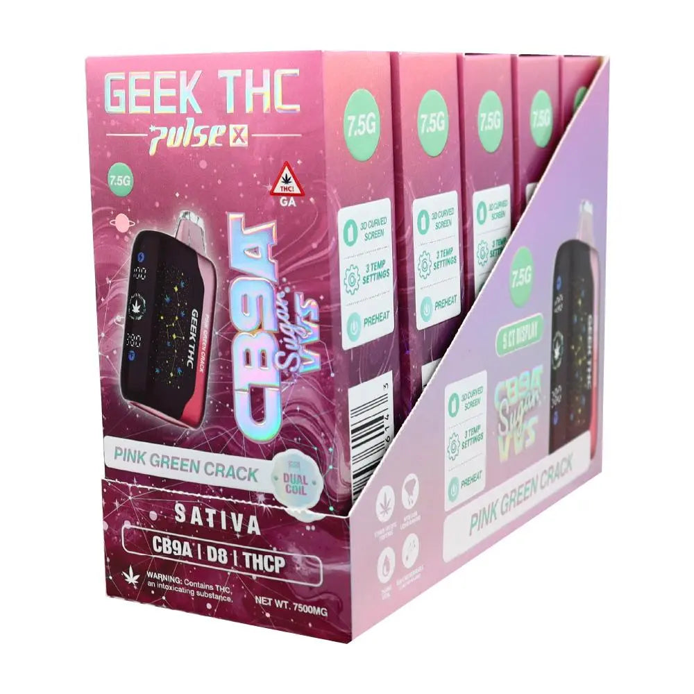GEEK THC PULSE X 7.5GM CB9A + THCP DISPOSABLE GEEK THC