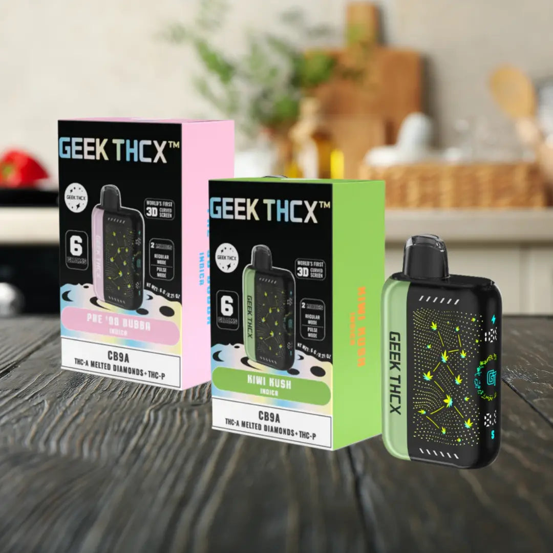GEEK THCX PULSE X 6GM CB9A + THCA MELTED DIAMONDS + THCP DISPOSABLE GEEK THCX