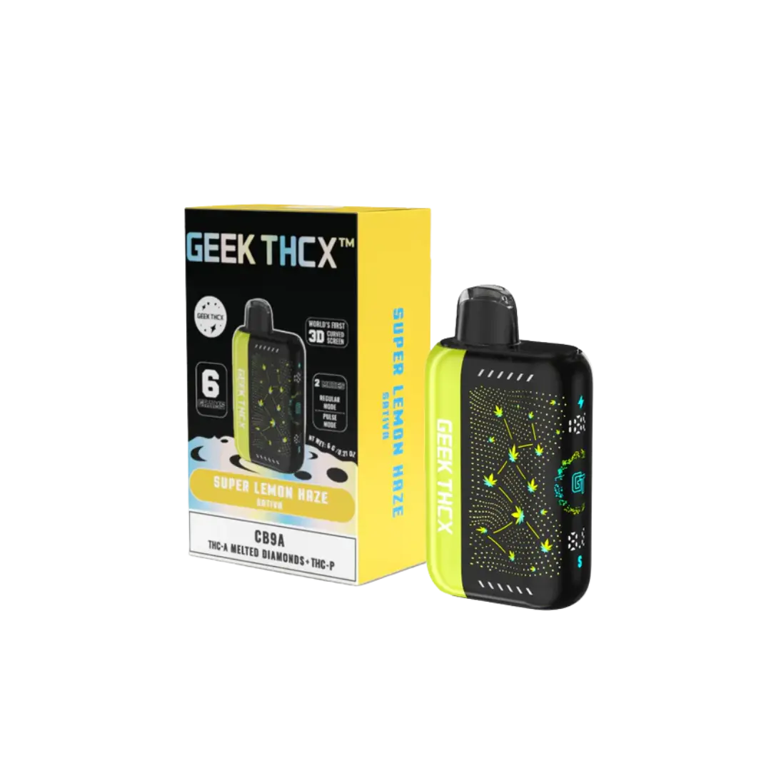 GEEK THCX PULSE X 6GM CB9A + THCA MELTED DIAMONDS + THCP DISPOSABLE GEEK THCX