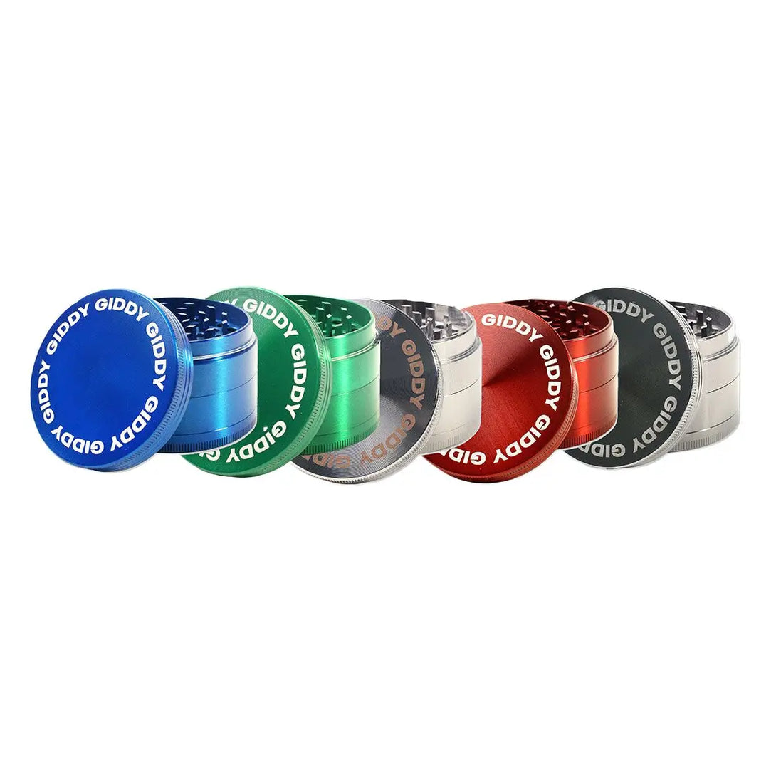 Giddy 4 Part Herb Grinder, 56mm Giddy