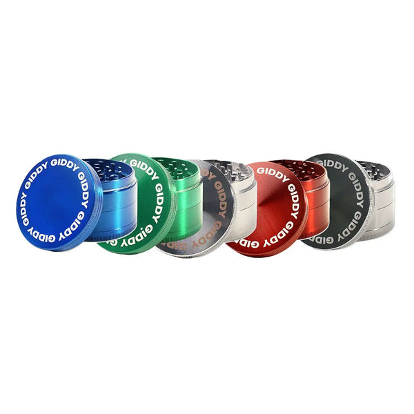 Giddy 4 Part Herb Grinder, 56mm Giddy