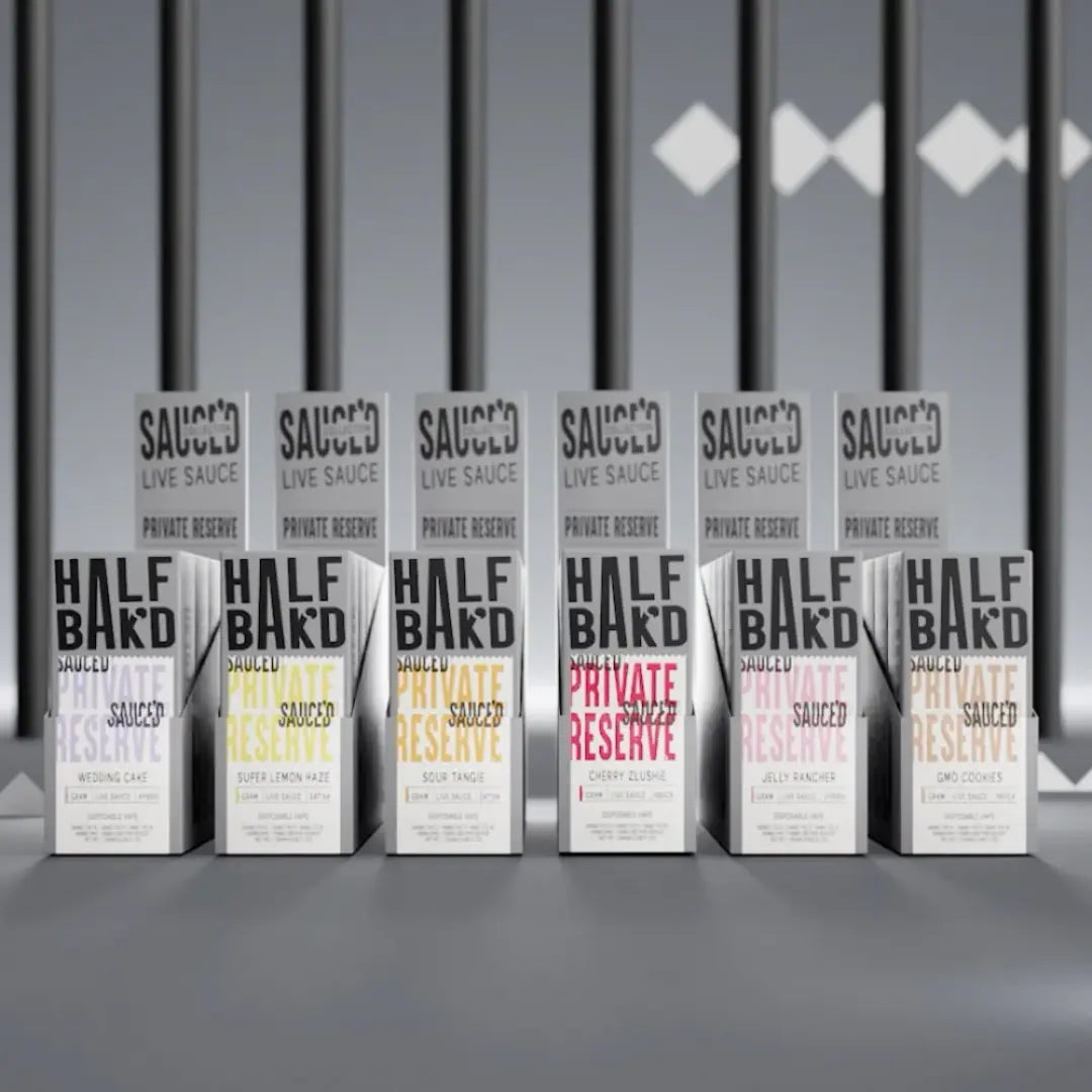 HALF BAKD SAUCED 1GM PRIVATE RESERVE DISPOSABLE HALF BAKD