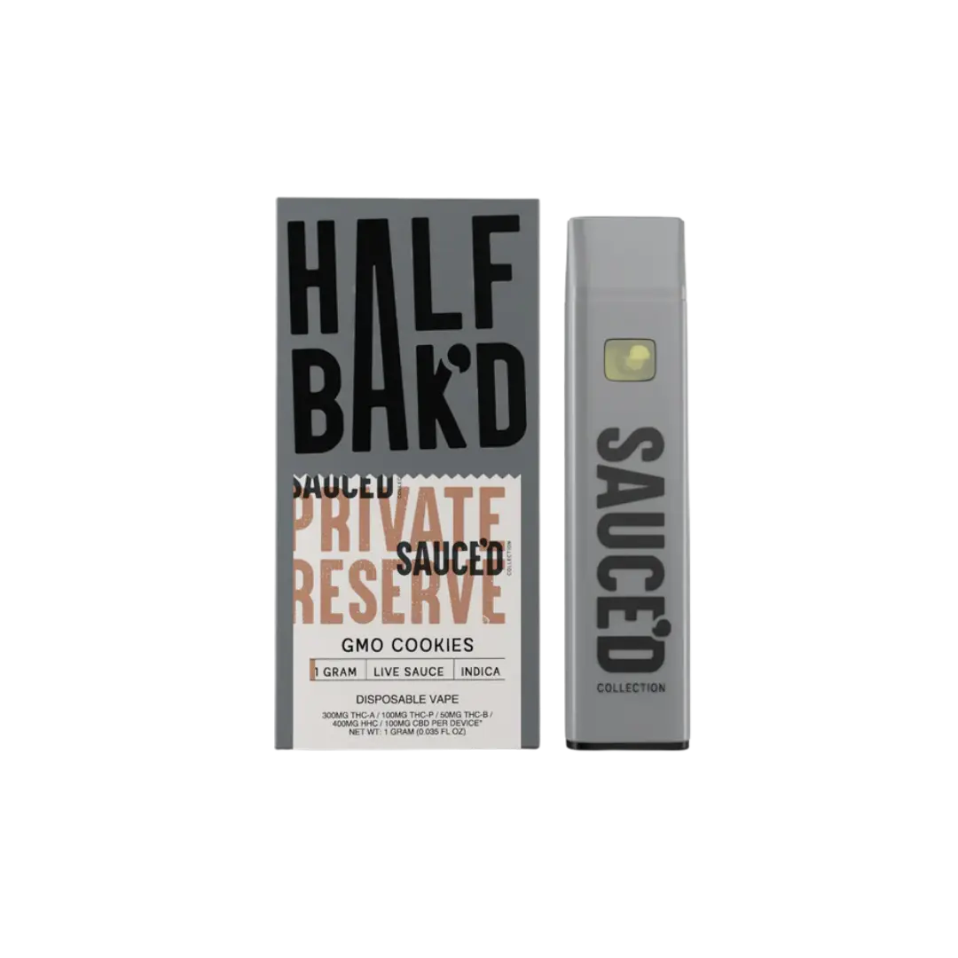 HALF BAKD SAUCED 1GM PRIVATE RESERVE DISPOSABLE HALF BAKD