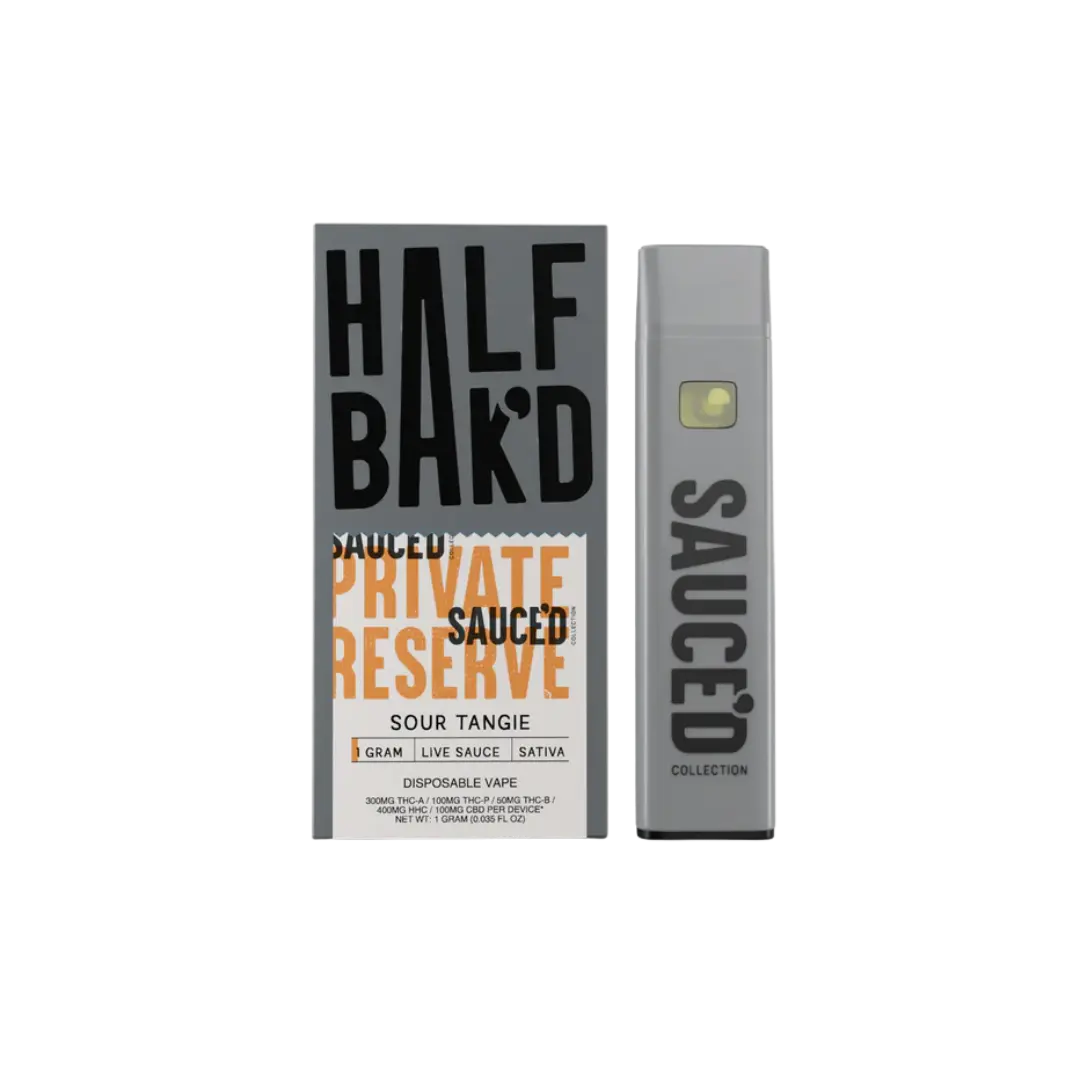 HALF BAKD SAUCED 1GM PRIVATE RESERVE DISPOSABLE HALF BAKD