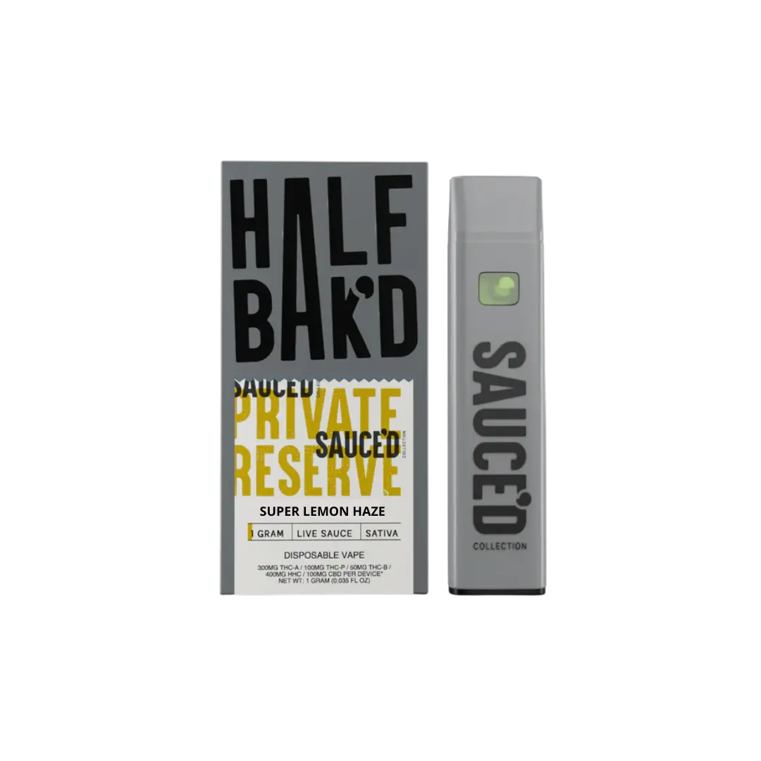 HALF BAKD SAUCED 1GM PRIVATE RESERVE DISPOSABLE HALF BAKD