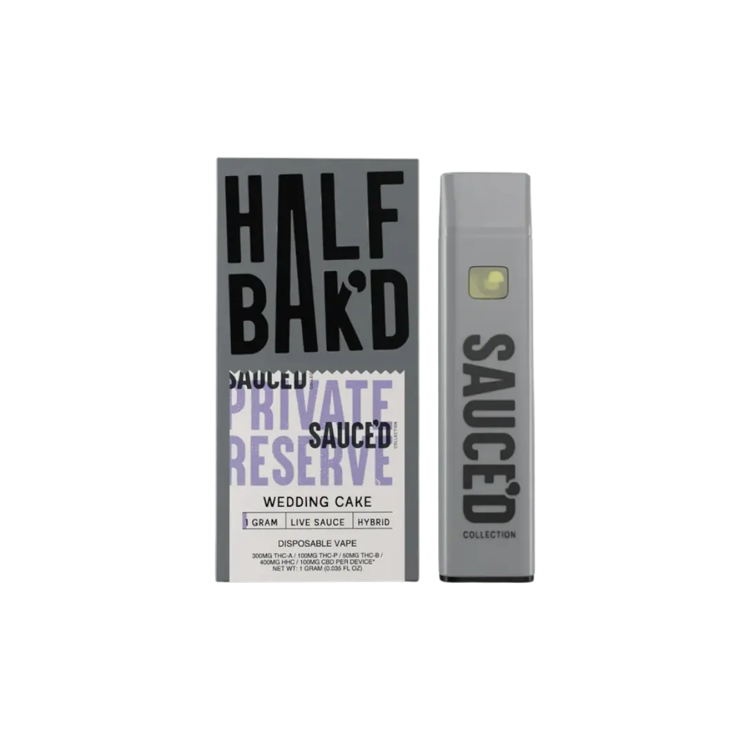 HALF BAKD SAUCED 1GM PRIVATE RESERVE DISPOSABLE HALF BAKD