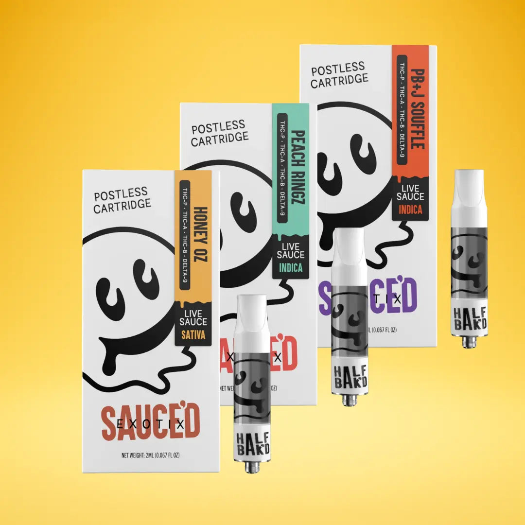 HALF BAKD SAUCED EXOTIX THC-P 2GM CART HALF BAKD