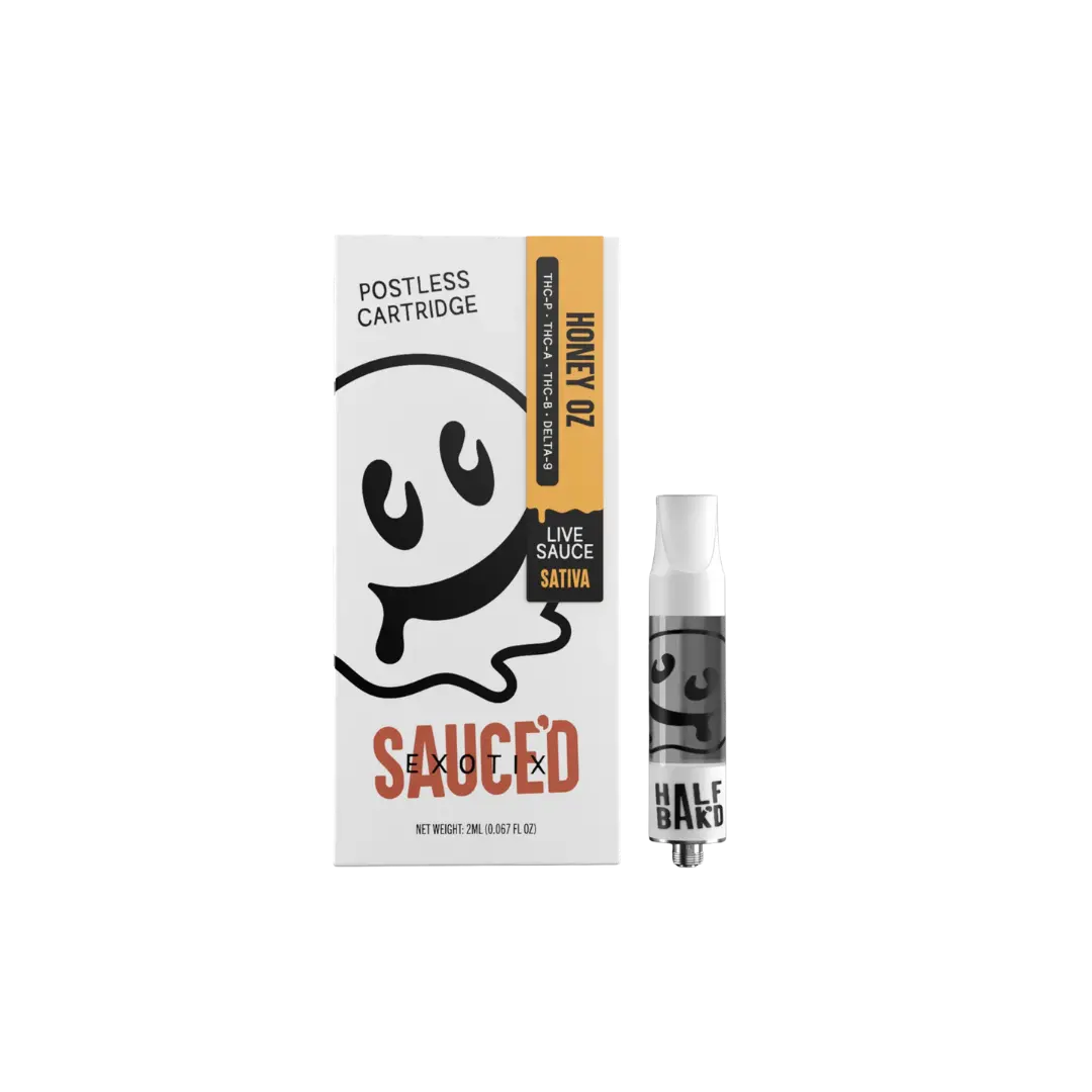 HALF BAKD SAUCED EXOTIX THC-P 2GM CART HALF BAKD
