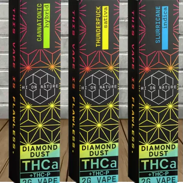 HI ON NATURE THCA/THCP DIAMOND DUST DISPOSABLE HI ON NATURE