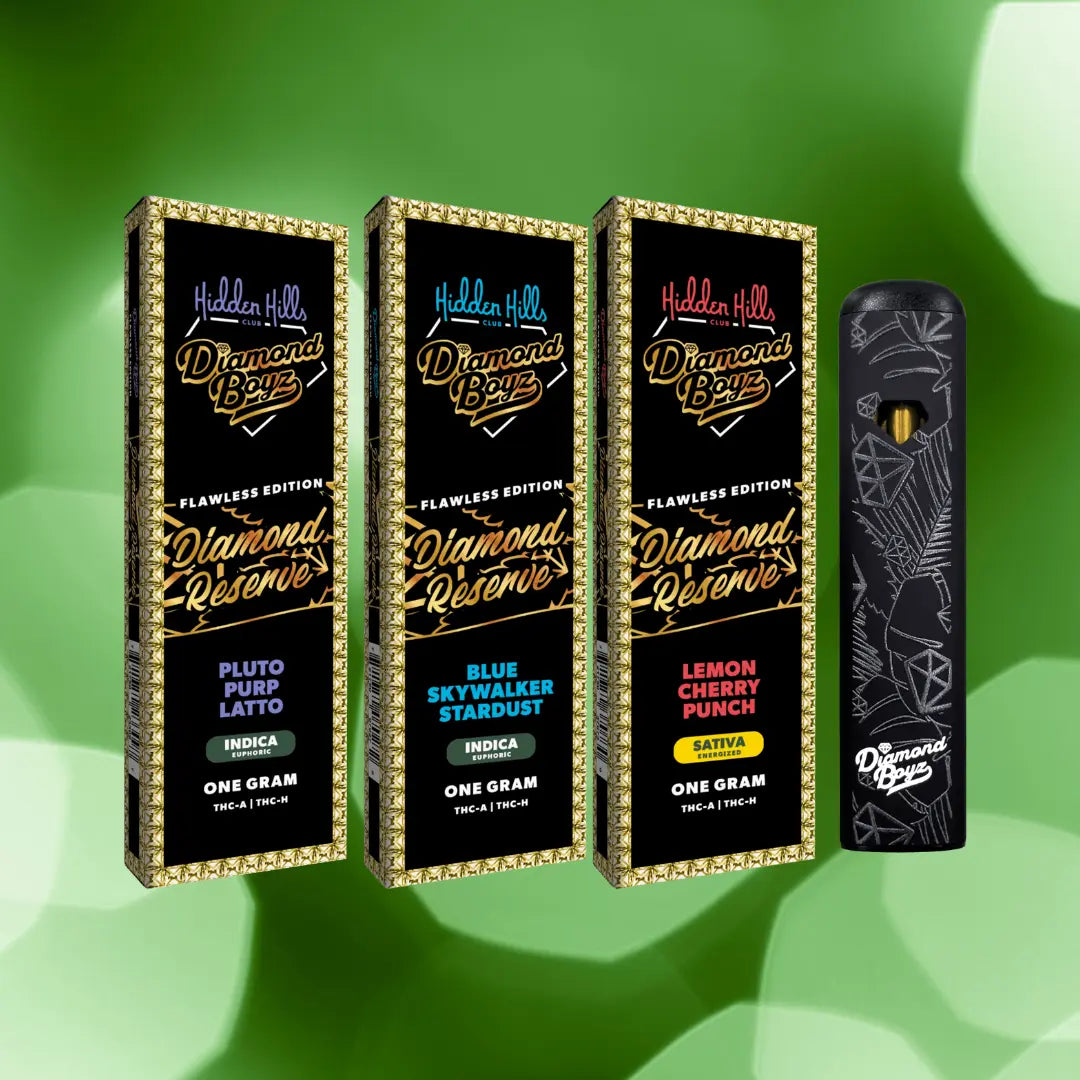 HIDDEN HILLS DIAMOND BOYZ 1GM THCA DIAMOND RESERVE DISPOSABLE HIDDEN HILLS