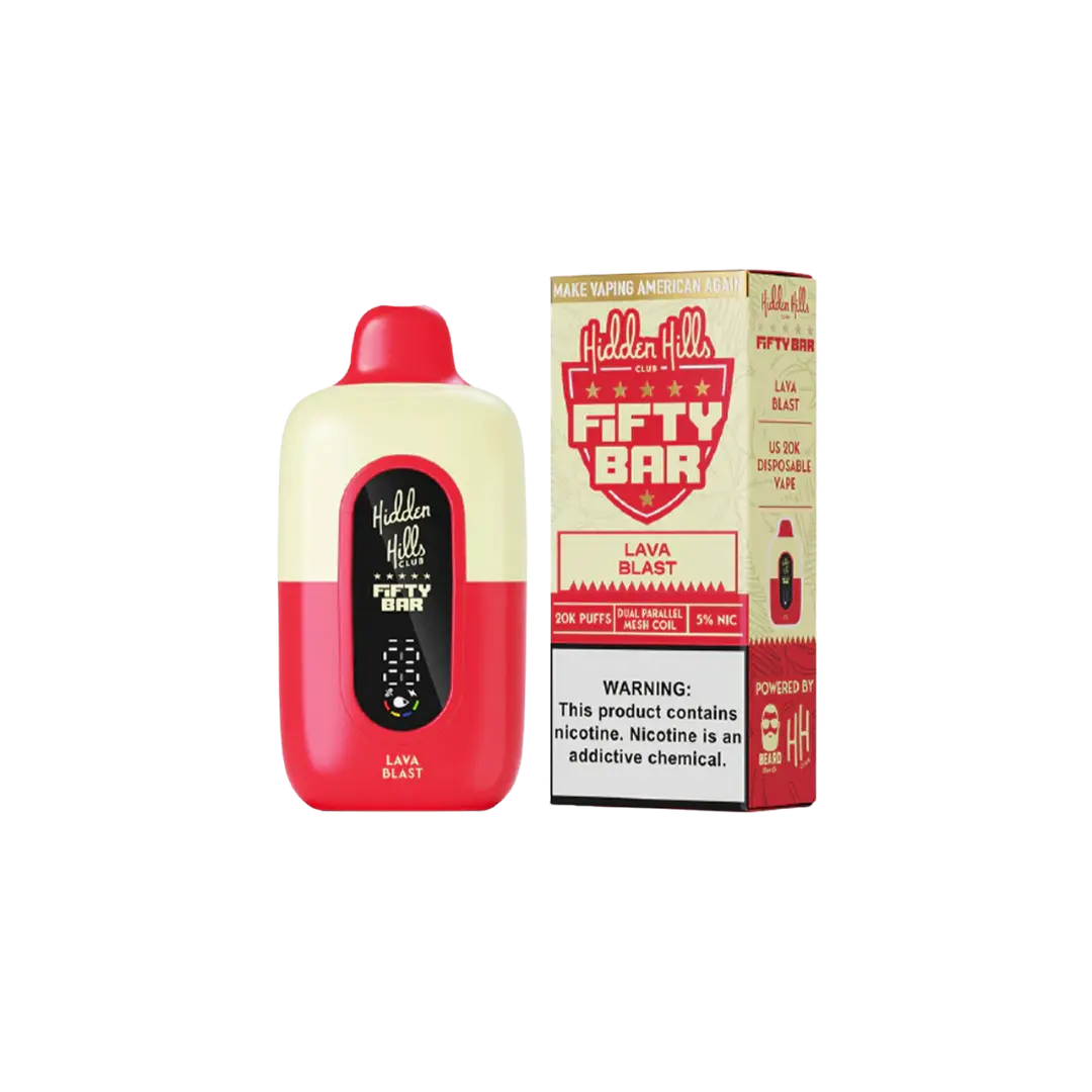HIDDEN HILLS FIFTY BAR 20000 PUFFS DISPOSABLE HIDDEN HILLS