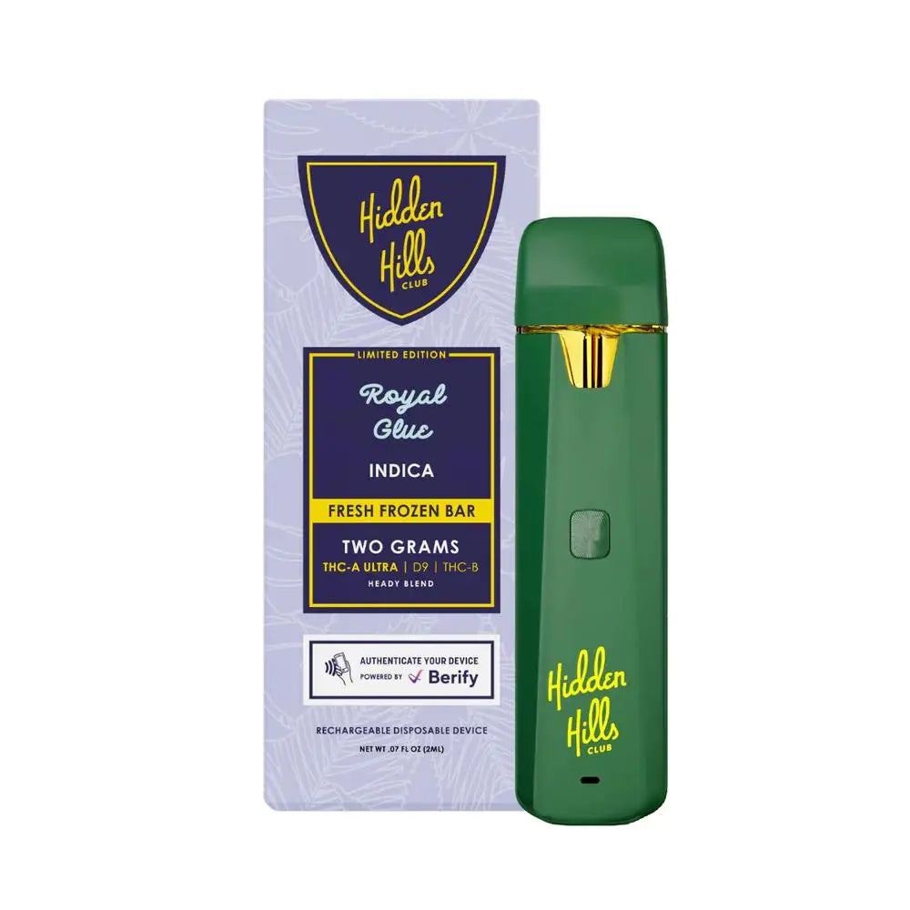 HIDDEN HILLS FRESH FROZEN 2GM THC-A HEADY BLEND DISPOSABLE HIDDEN HILLS