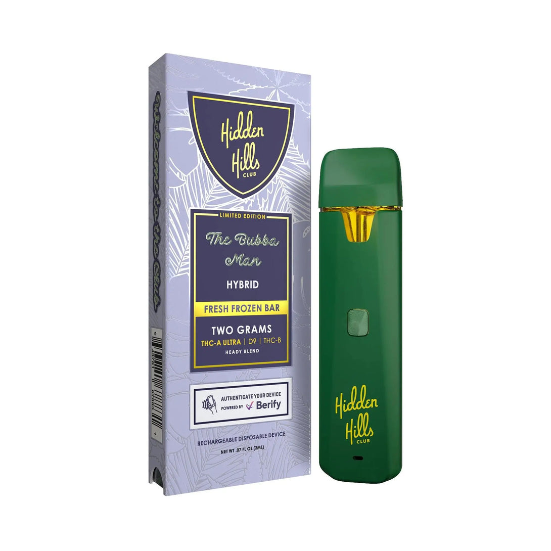 HIDDEN HILLS FRESH FROZEN 2GM THC-A HEADY BLEND DISPOSABLE HIDDEN HILLS