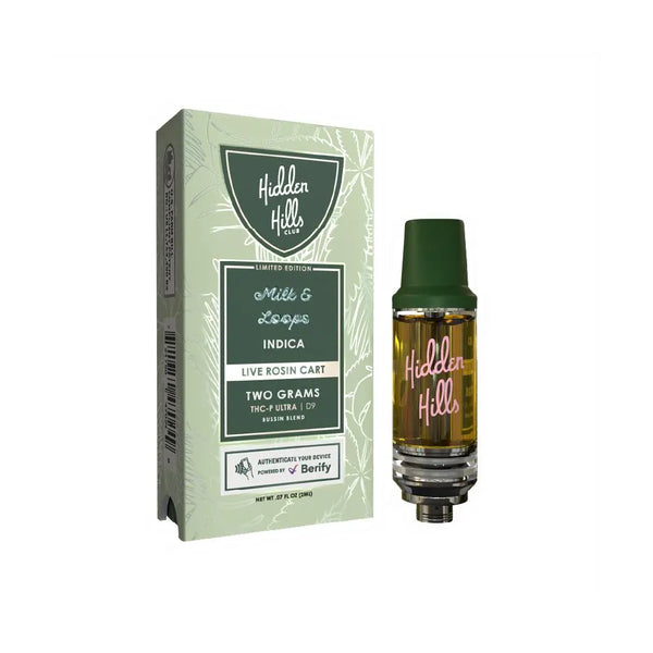 HIDDEN HILLS LIVE ROSIN BUSSIN BLEND 2GM CARTRIDGE HIDDEN HILLS