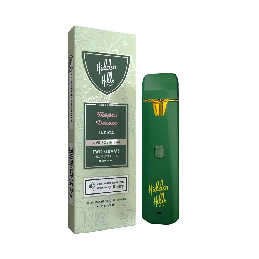 HIDDEN HILLS LIVE ROSIN BUSSIN BLEND 2GM DISPOSABLE HIDDEN HILLS