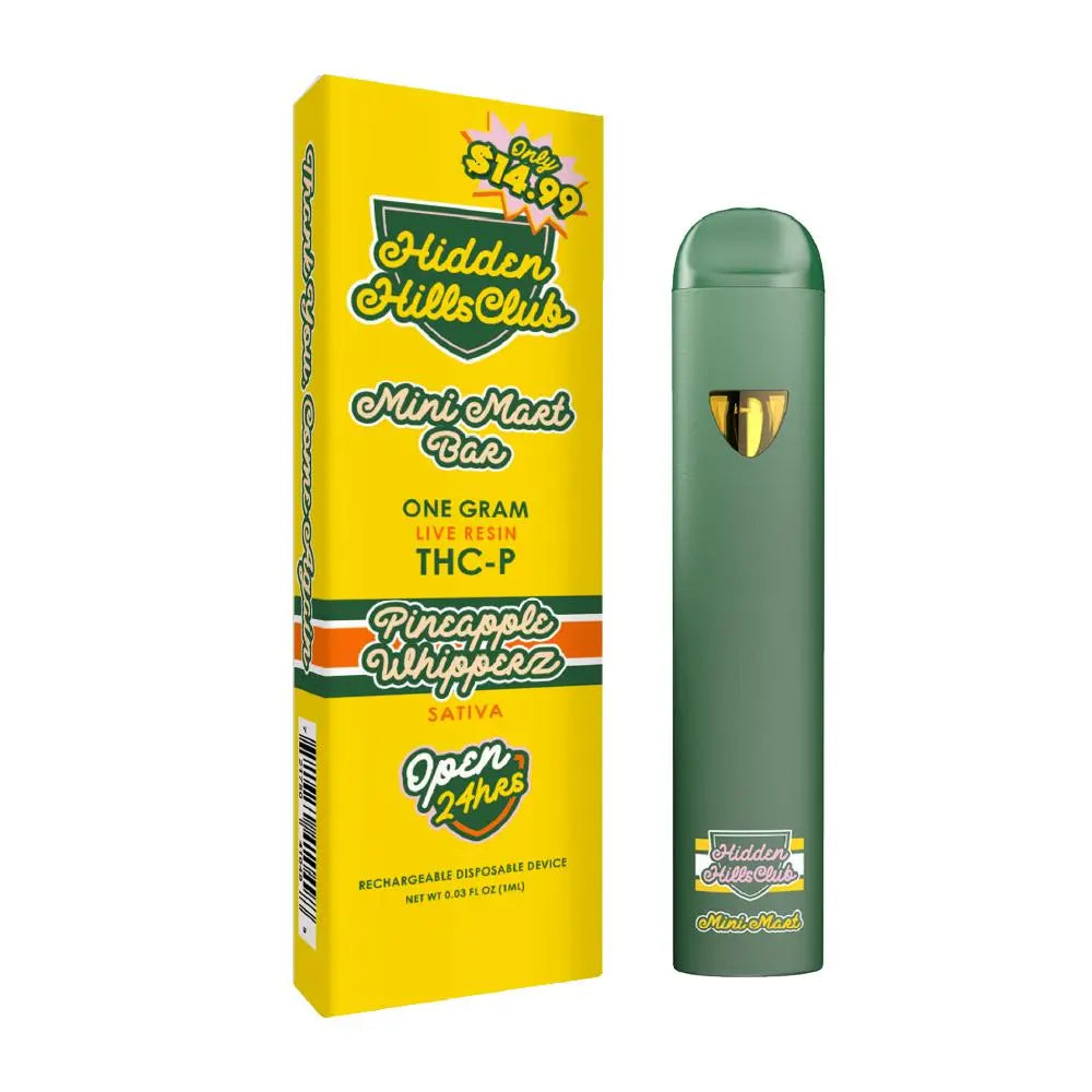HIDDEN HILLS MINI MART BAR LIVE RESIN 1GM THC-P DISPOSABLE HIDDEN HILLS