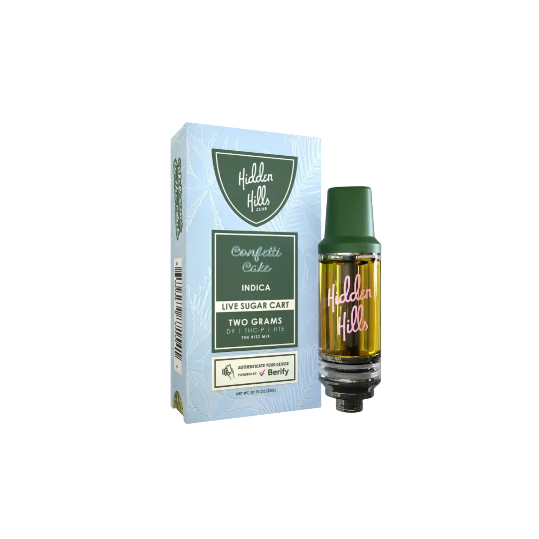 HIDDEN HILLS RIZZ BLEND D9 THC-P HTE LIVE SUGAR 2GM CART HIDDEN HILLS
