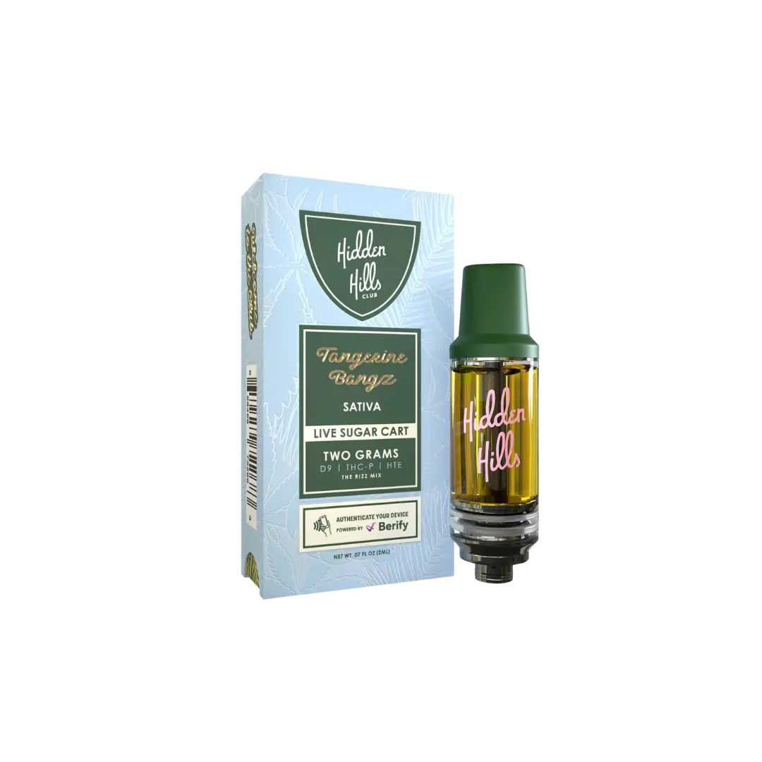 HIDDEN HILLS RIZZ BLEND D9 THC-P HTE LIVE SUGAR 2GM CART HIDDEN HILLS