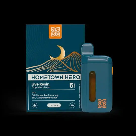 HOMETOWN HERO THCA LIVE RESIN 5G DISPOSABLE HOMETOWN HERO