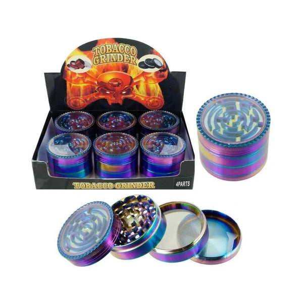 Herb 4-piece Grinder, ClearLightningWheel Herb