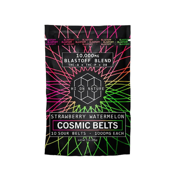 Hi On Nature Blastoff Blend Cosmic Belt Gummies, 1000 mg Hi On Nature