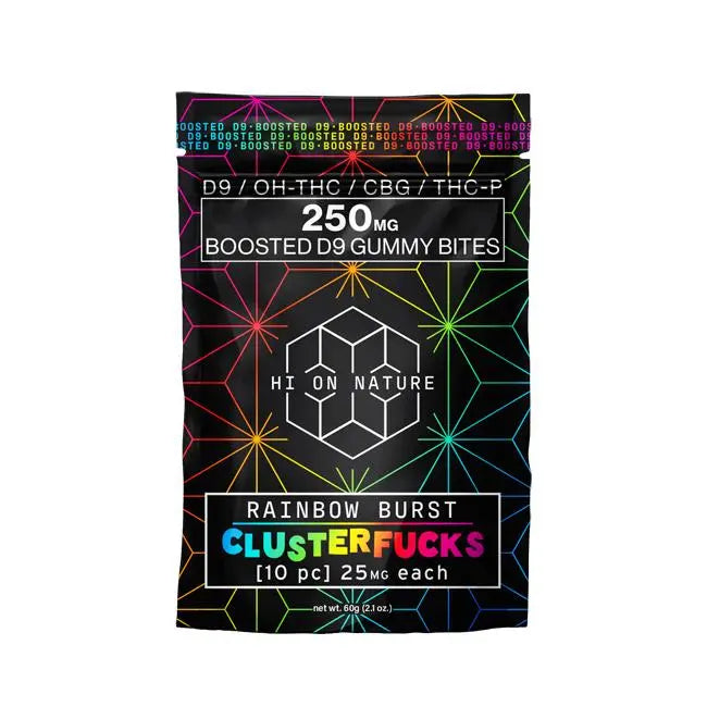 Hi On Nature Boosted Delta 9 Blend Gummies, 10CT, 250 mg Hi On Nature