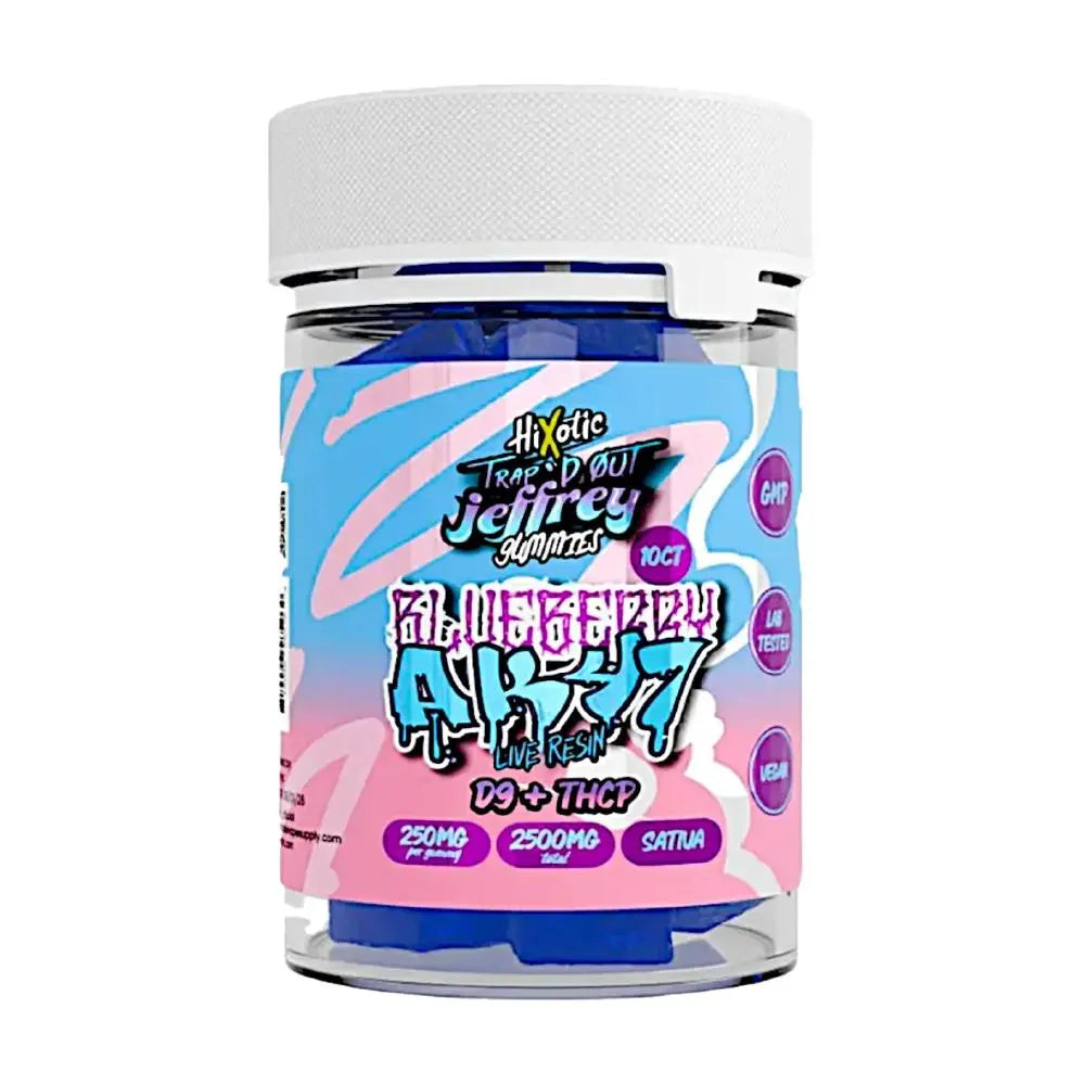 HiXotic Trap'd Out Jeffrey D9 + THCP Gummies, 10CT, 2500 mg HiXotic