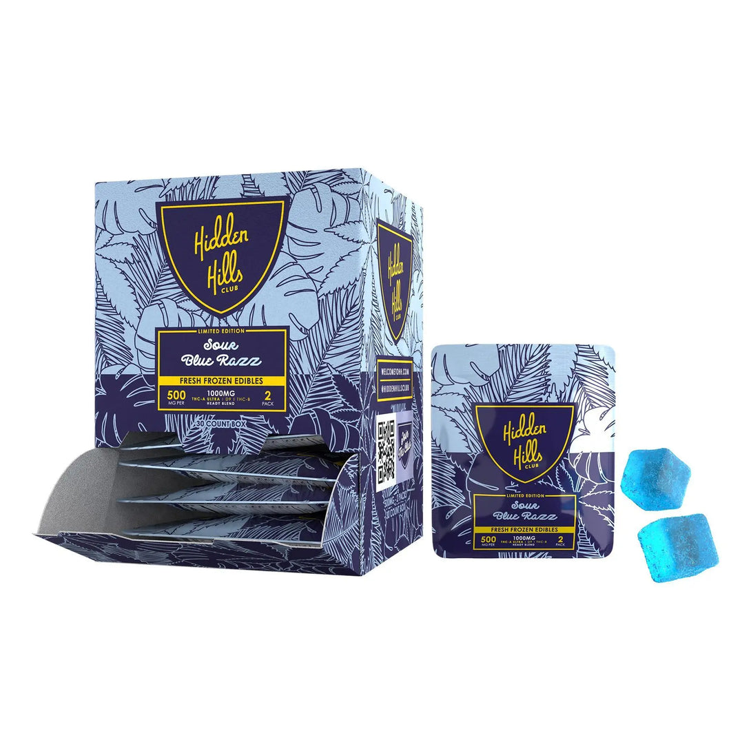 Hidden Hills THCA Ultra Heady Blend Gummies, 2CT, 1000 mg Hidden Hills