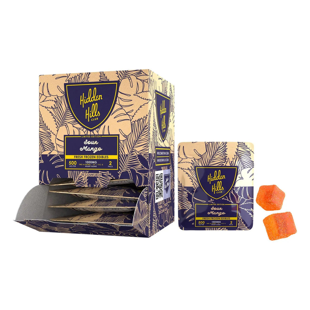 Hidden Hills THCA Ultra Heady Blend Gummies, 2CT, 1000 mg Hidden Hills
