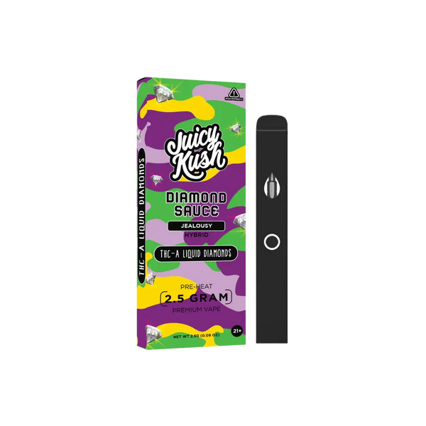 JUICY KUSH 2.5GM THC-A DIAMOND SAUCE DISPOSABLE JUICY KUSH