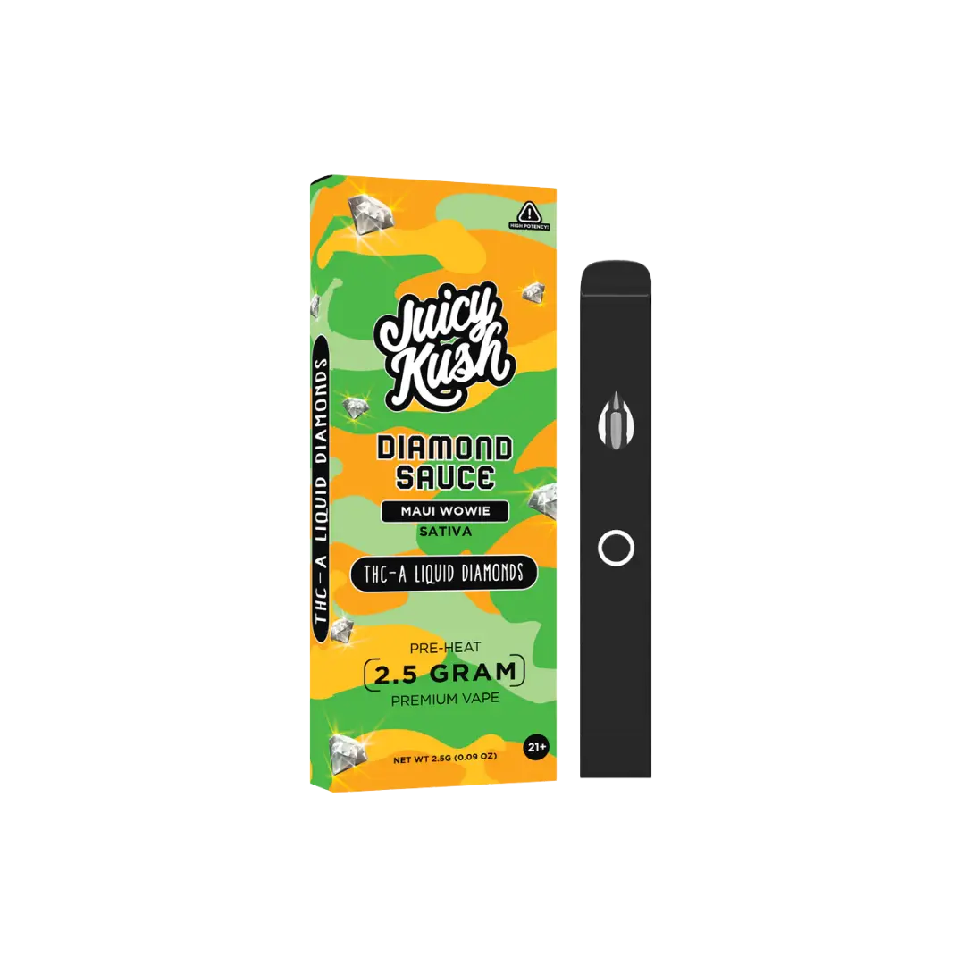 JUICY KUSH 2.5GM THC-A DIAMOND SAUCE DISPOSABLE JUICY KUSH