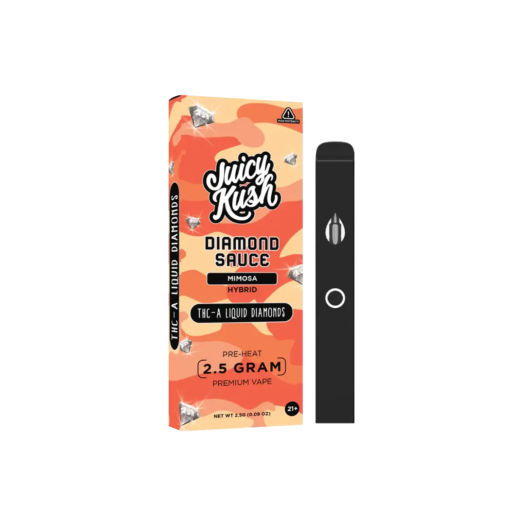 JUICY KUSH 2.5GM THC-A DIAMOND SAUCE DISPOSABLE JUICY KUSH