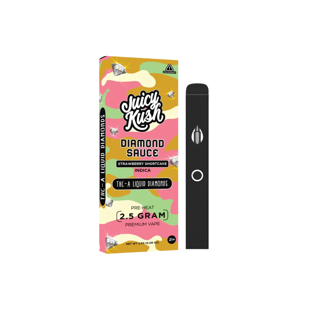 JUICY KUSH 2.5GM THC-A DIAMOND SAUCE DISPOSABLE JUICY KUSH