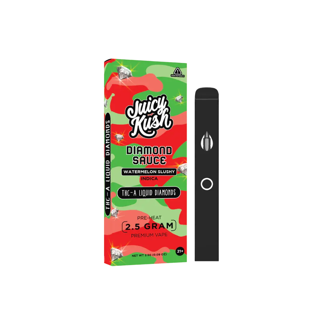 JUICY KUSH 2.5GM THC-A DIAMOND SAUCE DISPOSABLE JUICY KUSH