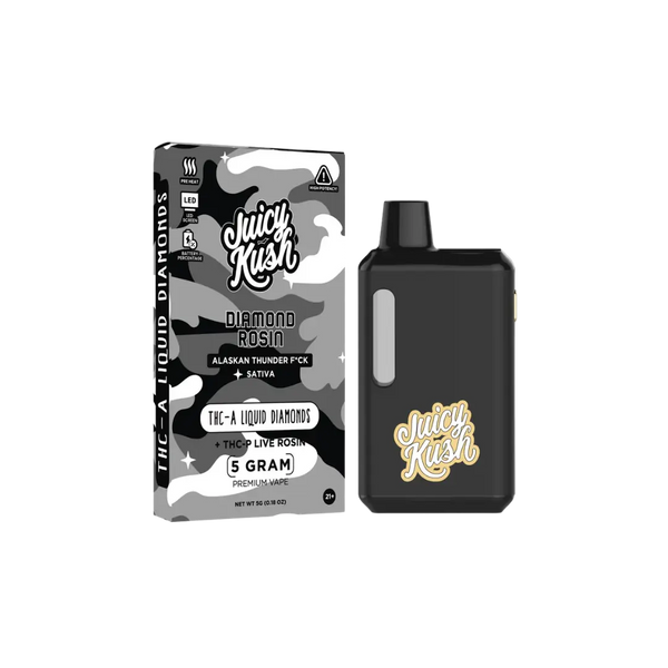 JUICY KUSH 5GM THC-A + THC-P LIVE ROSIN DISPOSABLE JUICY KUSH