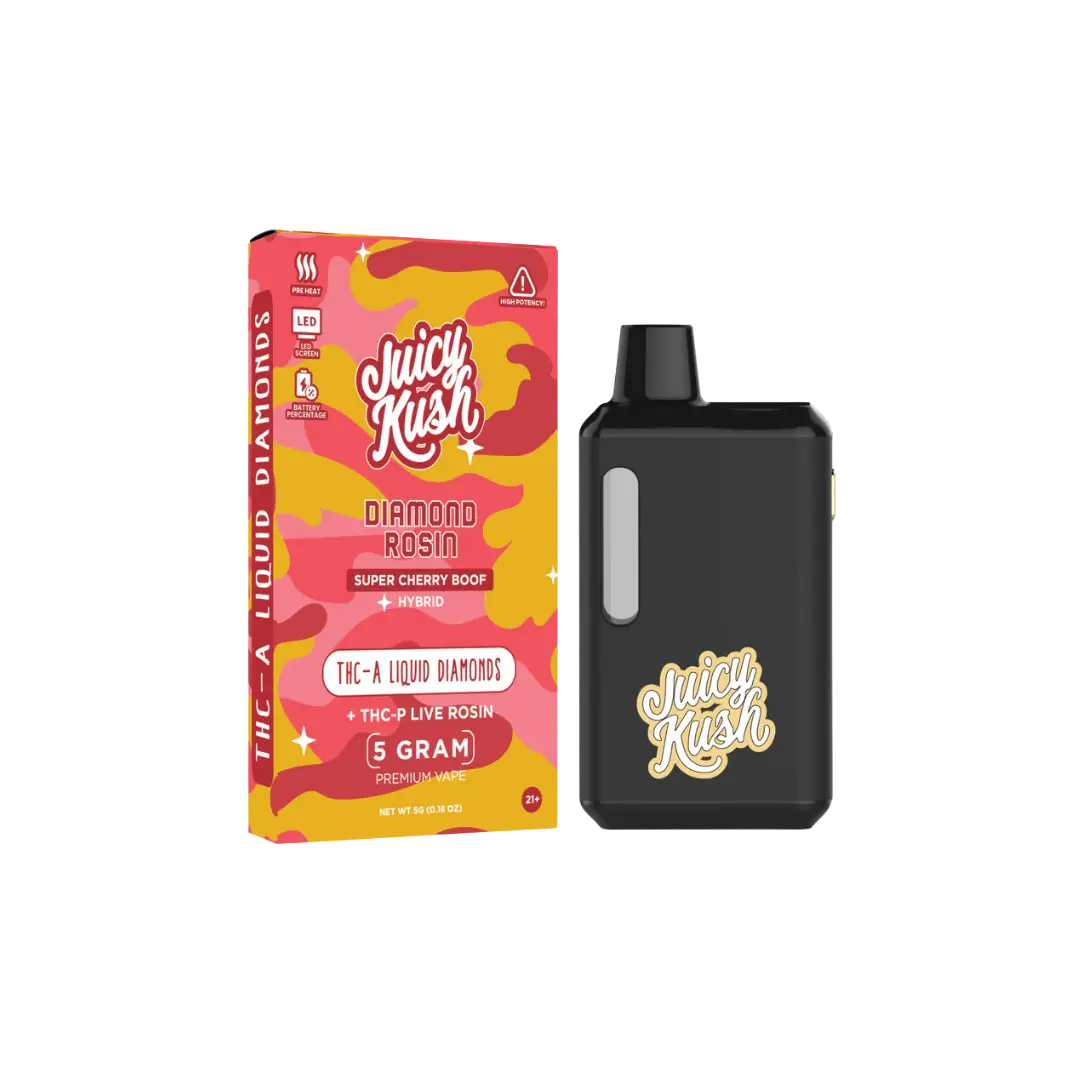JUICY KUSH 5GM THC-A + THC-P LIVE ROSIN DISPOSABLE JUICY KUSH